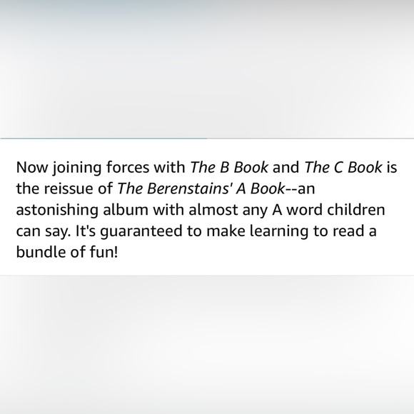 Berenstain’s A Book by Stan & Jan Berenstain - Picture 2 of 3